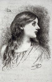 Lia, 1877 von Jules Joseph Lefebvre | Gemälde-Reproduktion