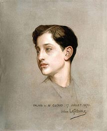 Portrait of the Imperial Prince, 1870 von Jules Joseph Lefebvre | Gemälde-Reproduktion