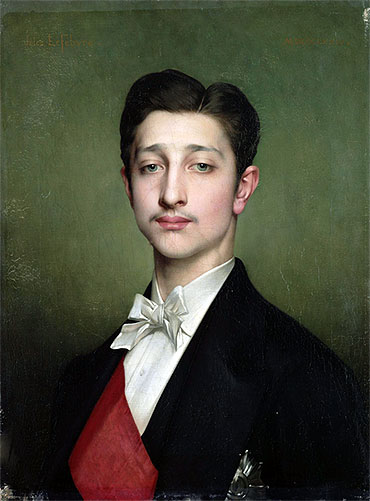Portrait of Eugene-Louis-Napoleon Bonaparte, 1874 | Jules Joseph Lefebvre | Painting Reproduction