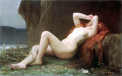 Mary Magdalene in the Cave, 1876 | Jules Joseph Lefebvre | Painting Reproduction