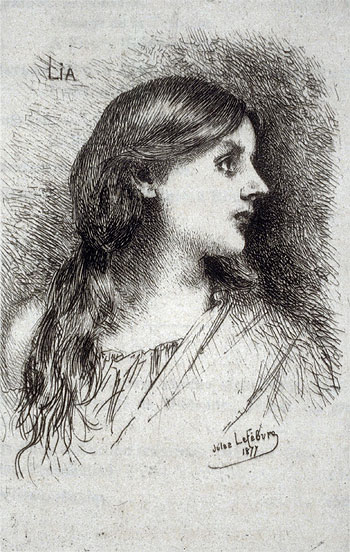 Lia, 1877 | Jules Joseph Lefebvre | Painting Reproduction