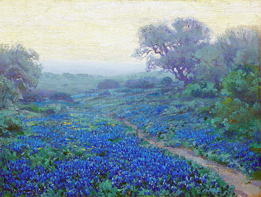 Bluebonnets at Sunrise, 1917 by Julian Onderdonk | Painting Reproduction