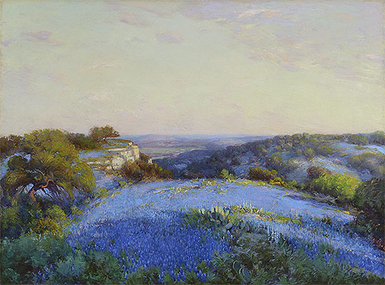 Near San Antonio, c.1918 by Julian Onderdonk | Painting Reproduction