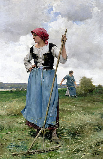 Turning the Hay, undated | Julien Dupre | Gemälde Reproduktion