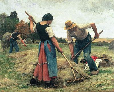 Haymaking, 1880 | Julien Dupre | Painting Reproduction