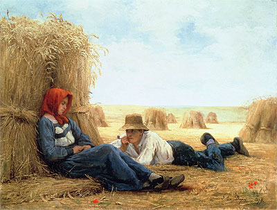 Harvest Time, 1878 by Julien Dupre | Painting Reproduction