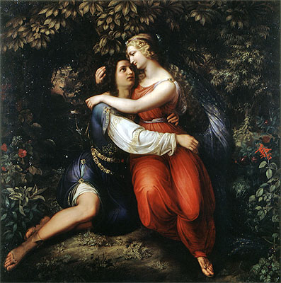 Rinaldo und Armida, 1828 von Karl Ferdinand Sohn | Gemälde-Reproduktion