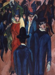 Berliner Straßenszene, 1913 von Ernst Ludwig Kirchner | Gemälde-Reproduktion