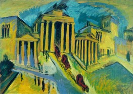 Brandenburger Tor, Berlin, 1915 von Ernst Ludwig Kirchner | Gemälde-Reproduktion