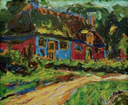 Altes Haus auf Fehmarn | Ernst Ludwig Kirchner | Gemälde Reproduktion