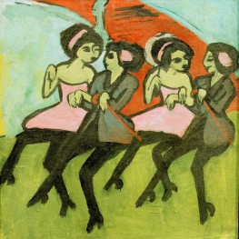Panamatänzerinnen, 1910 von Ernst Ludwig Kirchner | Gemälde-Reproduktion