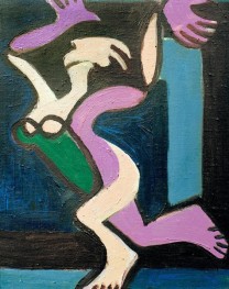 Tanzender Frauenakt, Gret Palucca, 1929 von Ernst Ludwig Kirchner | Gemälde-Reproduktion