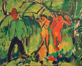 Im Wald, 1910 von Ernst Ludwig Kirchner | Gemälde-Reproduktion