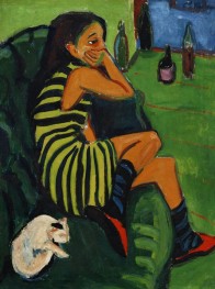 Artistin – Marcella, 1910 von Ernst Ludwig Kirchner | Gemälde-Reproduktion
