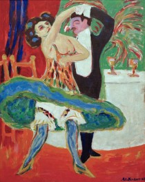 Varieté (Englisches Tanzpaar), 1909 von Ernst Ludwig Kirchner | Gemälde-Reproduktion