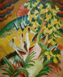 Runde Bucht, 1914 von Ernst Ludwig Kirchner | Gemälde-Reproduktion