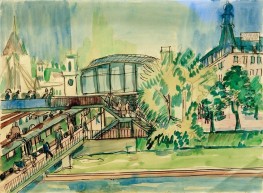 Bahnhof am Kanal, 1926 von Ernst Ludwig Kirchner | Gemälde-Reproduktion