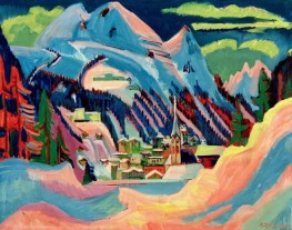 Davos im Winter, 1923 von Ernst Ludwig Kirchner | Gemälde-Reproduktion