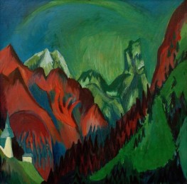 Tinzenhorn – Zügenschlucht bei Mon– stein, 1919 von Ernst Ludwig Kirchner | Gemälde-Reproduktion