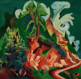 Der Berg. Der Weg zu Stafel, 1919 von Ernst Ludwig Kirchner | Gemälde-Reproduktion
