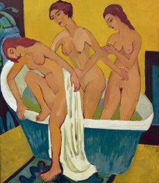 Badende Frauen, 1915 von Ernst Ludwig Kirchner | Gemälde-Reproduktion