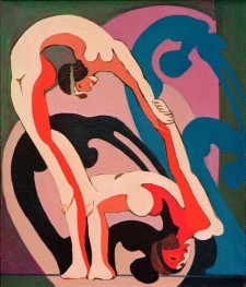 Akrobatenpaar – Plastik, 1932 von Ernst Ludwig Kirchner | Gemälde-Reproduktion