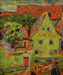 Grünes Haus, 1906 von Ernst Ludwig Kirchner | Gemälde-Reproduktion