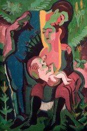 Die Familie, 1928 von Ernst Ludwig Kirchner | Gemälde-Reproduktion
