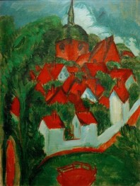 Burg auf Fehmarn, 1912 von Ernst Ludwig Kirchner | Gemälde-Reproduktion