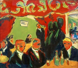 Wine Bar, 1909 by Ernst Ludwig Kirchner | Painting Reproduction