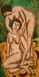 Two Female Nudes in Vertical Format, 1911 by Ernst Ludwig Kirchner | Painting Reproduction