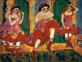 Czardas Dancers, 1920 by Ernst Ludwig Kirchner | Painting Reproduction