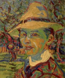 Self-Portrait with pipe, 1907 by Ernst Ludwig Kirchner | Painting Reproduction