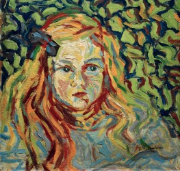 Child's Head | Ernst Ludwig Kirchner | Painting Reproduction