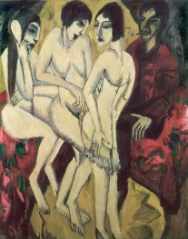 Judgement of Paris | Ernst Ludwig Kirchner | Painting Reproduction