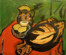 The wooden bowl | Ernst Ludwig Kirchner | Painting Reproduction