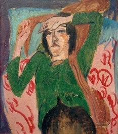 Woman in green jacket | Ernst Ludwig Kirchner | Painting Reproduction