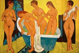 Bathing Women | Ernst Ludwig Kirchner | Painting Reproduction
