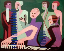 Sängerin am Piano | Ernst Ludwig Kirchner | Gemälde Reproduktion