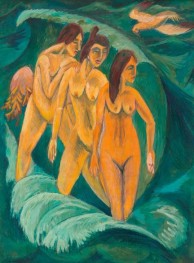 Three Bathers | Ernst Ludwig Kirchner | Painting Reproduction