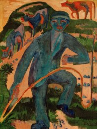Shepherd (with Long Whip) | Ernst Ludwig Kirchner | Painting Reproduction
