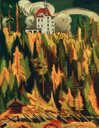 Clavadel in autumn | Ernst Ludwig Kirchner | Painting Reproduction