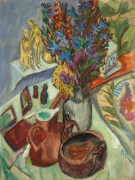 Still Life with Jug and African Bowl | Ernst Ludwig Kirchner | Painting Reproduction