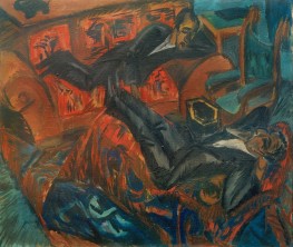 Two friends in conversation | Ernst Ludwig Kirchner | Painting Reproduction