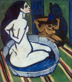 Female nude in the tub | Ernst Ludwig Kirchner | Painting Reproduction