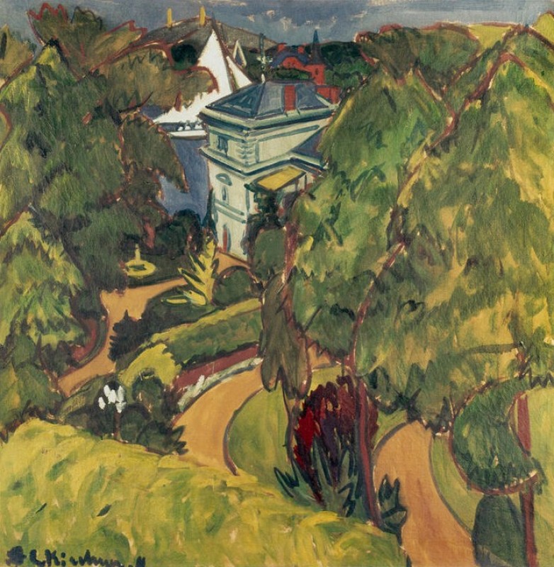 Landschaft (Villa bei Grünau), 1911 | Ernst Ludwig Kirchner
