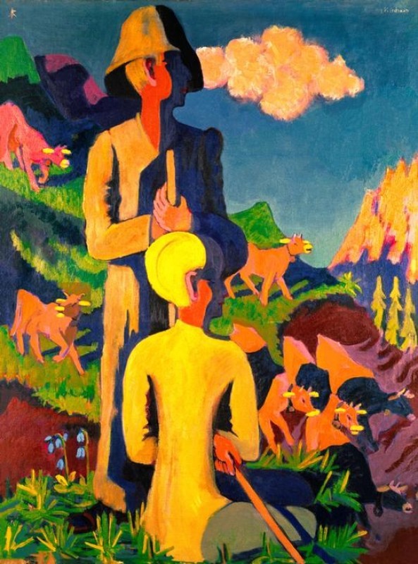 Hirten am Abend, 1937 | Ernst Ludwig Kirchner