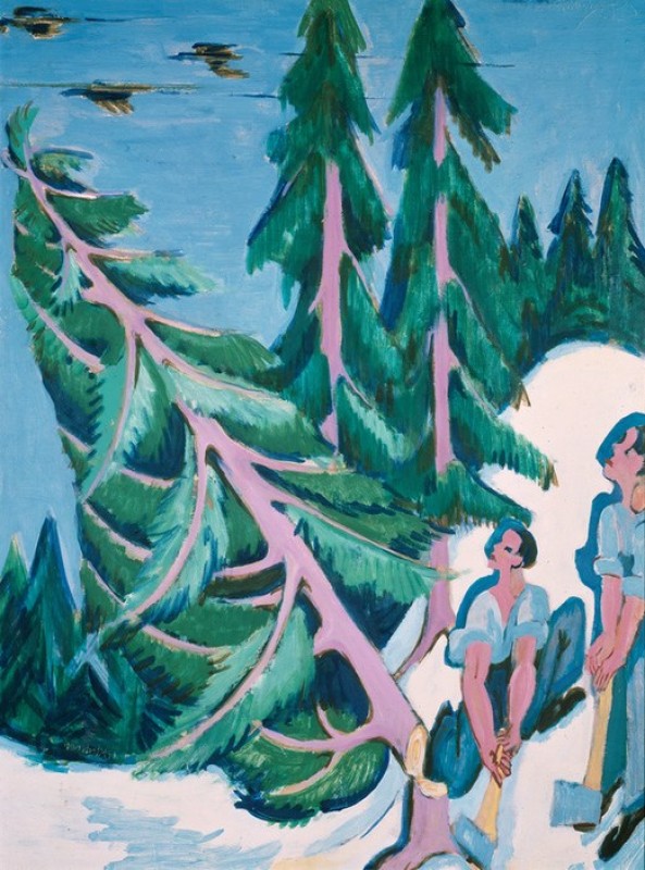 Holzfäller, 1910 | Ernst Ludwig Kirchner