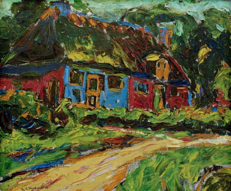 Altes Haus auf Fehmarn, 1908 | Ernst Ludwig Kirchner