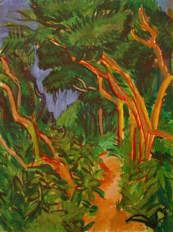Fehmarnlandschaft, Waldweg, 1914 | Ernst Ludwig Kirchner